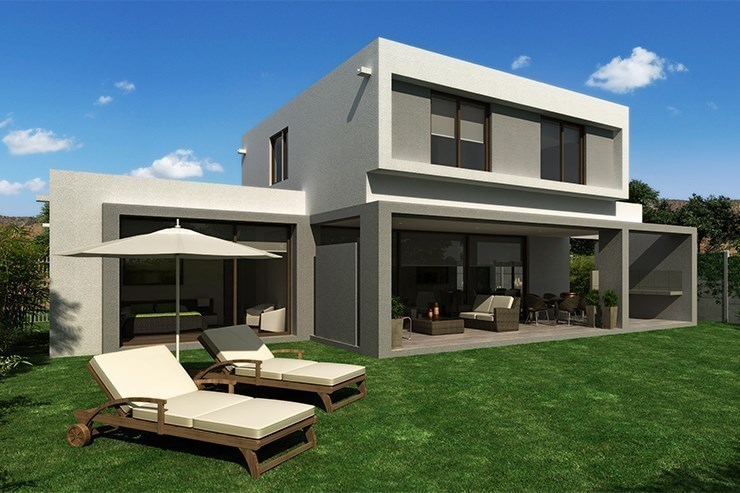 Modelo Casa A1 del proyecto Terrazas de Chicureo - Inmobiliaria Aconcagua